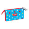 Pennenetui met 2 vakken Mickey Mouse Clubhouse Fantastic Blauw Rood 22 x 12 x 3 cm