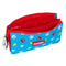 Pennenetui met 2 vakken Mickey Mouse Clubhouse Fantastic Blauw Rood 22 x 12 x 3 cm