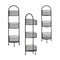 Planken Zwart Metaal 21,2 x 97 x 28,5 cm (4 Stuks)