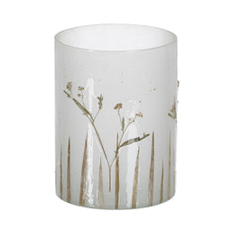 Kaarshouder Grijs Gouden Kristal Ø 15 cm 15 x 15 x 20 cm