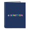 Ringmap Benetton Cool Marineblauw A4 26.5 x 33 x 4 cm