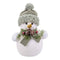 Kerstversiering Wit Multicolour Plastic Polyfoam Weefsel Sneeuwpop 18 x 13 x 25 cm
