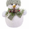 Kerstversiering Wit Multicolour Plastic Polyfoam Weefsel Sneeuwpop 18 x 13 x 25 cm