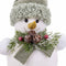 Kerstversiering Wit Multicolour Plastic Polyfoam Weefsel Sneeuwpop 18 x 13 x 25 cm