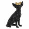 Decoratieve figuren Zwart Gouden Hond 17 x 11,7 x 25,5 cm