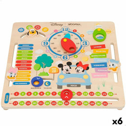 Educatief Spel Disney Kalender 30 x 3,5 x 30 cm (6 Stuks)