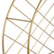 Planken 51 x 14 x 51 cm Natuurlijk Gouden Metaal Hout