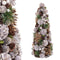 Kerstboom Wit Gouden Plastic Foam Ananas 19 x 19 x 48,5 cm