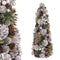 Kerstboom Wit Gouden Plastic Foam Ananas 19 x 19 x 48,5 cm