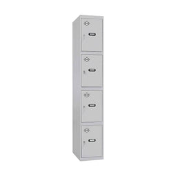 Loket Simon Rack Metaal Lichtgrijs 4 compartimenten (180 x 30 x 50 cm)