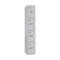 Loket Simon Rack Metaal Lichtgrijs 4 compartimenten (180 x 30 x 50 cm)