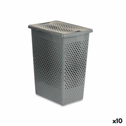 Wasmand Grijs Plastic 38 L 27 x 49,5 x 38,5 cm (10 Stuks)