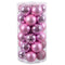 Kerstballen Roze Plastic 6 x 6 x 6 cm (30 Stuks)