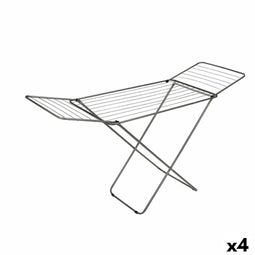 Vouwbare Waslijn Confortime Hibisco Metaal Hibiscus 170 x 55 x 95 cm Zilverkleurig (4 Stuks)