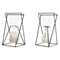 Zandloper DKD Home Decor Zwart Amber Terra cotta 14 x 14 x 19 cm