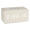 Digitale Tafelklok Wit PVC Hout MDF (15 x 7,5 x 7 cm) (12 Stuks)