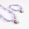 Set van Ketting en Armbanden Disney Princess Paars Turkoois 2 Onderdelen