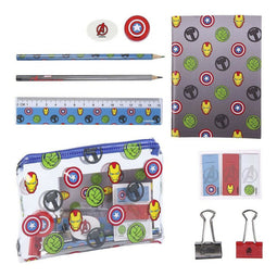 Schrijfset The Avengers Grijs (12 pcs)