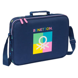 Schooltas Benetton Cool Marineblauw 38 x 28 x 6 cm
