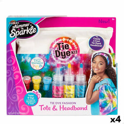 Vaardigheidsspel Cra-Z-Art SHIMMER N SPARKLE-SET TIE&DYE 4 Stuks