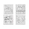 Canvas Wit Stof 15 x 15 x 1,5 cm Om te schilderen Auto's (24 Stuks)