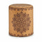 Poef Mandala Bruin Kurk Hout MDF 34 x 39 x 34 cm (2 Stuks)