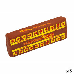 Staven van boetseerklei Jovi School 150 g Bruin (15 Onderdelen)