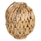 Lykta Kaarshouder Lykta Beige Metaal Kristal Waterhyacint 27 x 27 x 32,5 cm