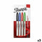 Set Viltstiften Sharpie Multicolour 4 Onderdelen (3 Stuks)