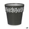 Zelfwaterende bloempot Stefanplast Gaia Antraciet Plastic 15 x 15 x 15 cm (12 Stuks)