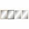 Wandspiegel DKD Home Decor Wit Bruin Grijs Natuurlijk 56 x 2 x 76 cm (4 Stuks)