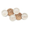 Wanddecoratie Wit Bruin Mangohout Boeddha 102 x 55 x 5 cm