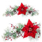 Kerstversiering Rood Multicolour Plastic Weefsel Ananas 60 cm