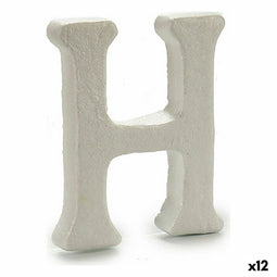 Brief H Wit polyestyreen 1 x 15 x 13,5 cm (12 Stuks)