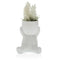 Bloempot Versa Wit Keramisch (9 x 11 x 9 cm)