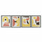 Schilderij DKD Home Decor 40 x 2,5 x 50 cm Abstract Scandinavisch (4 Onderdelen)
