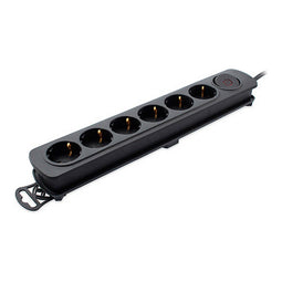 Stopcontactenstrip 6 Tomas met Interruptor TM Electron 250 V