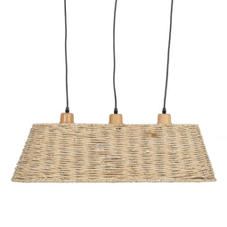 Plafondlamp Zwart Natuurlijk Ijzer 220-240 V 77 x 27 x 92 cm