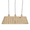 Plafondlamp Zwart Natuurlijk Ijzer 220-240 V 77 x 27 x 92 cm