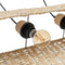 Plafondlamp Zwart Natuurlijk Ijzer 220-240 V 77 x 27 x 92 cm