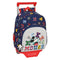 Schoolrugzak met Wielen Mickey Mouse Clubhouse Only one Marineblauw (28 x 34 x 10 cm)