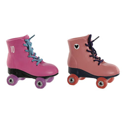 Spaarpot Home ESPRIT Hars Skates 14 x 7,5 x 14 cm (2 Stuks)