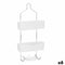 Douchehanger 28 x 60 x 14 cm Metaal Wit Plastic (6 Stuks)