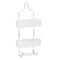 Douchehanger 28 x 60 x 14 cm Metaal Wit Plastic (6 Stuks)