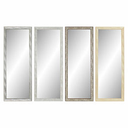 Wandspiegel DKD Home Decor 36 x 2 x 95,5 cm Kristal Natuurlijk Grijs Bruin Wit polyestyreen Tropi...