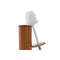 Toiletborstel DKD Home Decor Grijs Oranje Zilverkleurig Natuurlijk Metaal Bamboe Aluminium Modern...