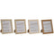 Fotolijsten Home ESPRIT Multicolour Kristal polyestyreen 26,2 x 1,6 x 31,2 cm (4 Stuks)