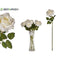 Decoratieve Bloem Wit Papier Plastic (12 Stuks)