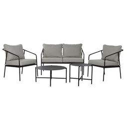 Tafelset, bureau en 2 stoelen Home ESPRIT Staal 121 x 70 x 75 cm