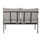 Tafelset, bureau en 2 stoelen Home ESPRIT Staal 121 x 70 x 75 cm